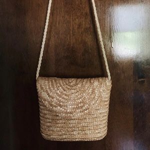 h&m woven shoulder bag